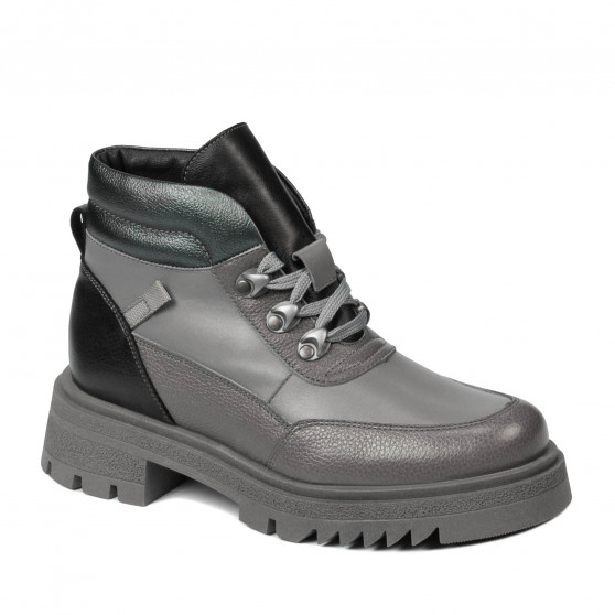 Botas mujer 3382 gris combinado
