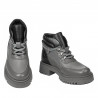 Botas mujer 3382 gris combinado