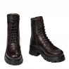 Botas de mujer 3386 en mezcla burdeos