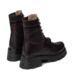 Botas de mujer 3386 en mezcla burdeos