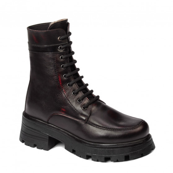Botas de mujer 3386 en mezcla burdeos