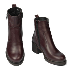 Botas de mujer 3387 burdeos