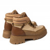 Botines mujer 3382 camel combinado
