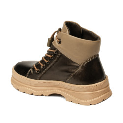 Botas para niños 3030 combinadas en color cobre