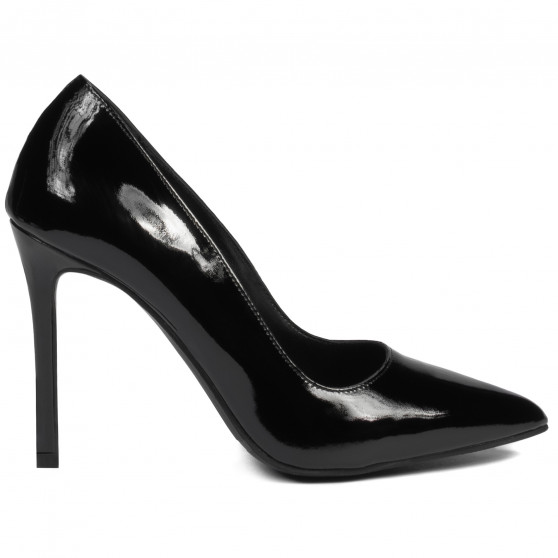 Zapatos elegantes de mujer 1299 charol negro
