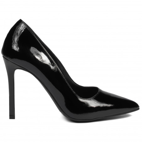Zapatos elegantes de mujer 1299 charol negro