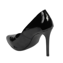 Zapatos elegantes de mujer 1299 charol negro