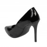 Zapatos elegantes de mujer 1299 charol negro