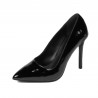 Zapatos elegantes de mujer 1299 charol negro