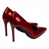 Zapatos elegantes de mujer 1299 charol rojo