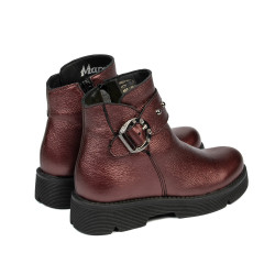 Botas para niños 3032 burdeos nacarado