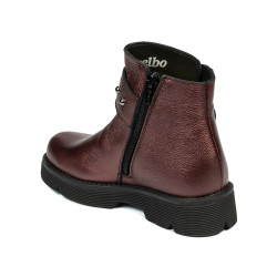 Botas para niños 3032 burdeos nacarado