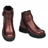 Botas para niños 3032 burdeos nacarado