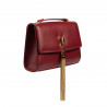 Bolso de hombro para mujer 009g rojo safiano