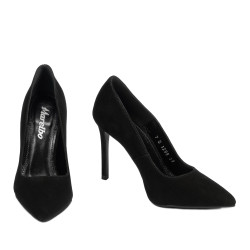 Zapatos elegantes de mujer 1299 negro antílope