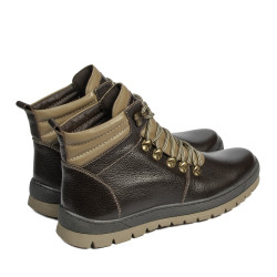 Botas para hombre 4141 café combinado