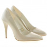 Zapatos elegantes de mujer 1241 charol beige