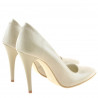 Zapatos elegantes de mujer 1241 charol beige