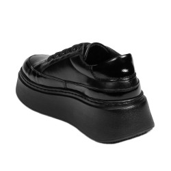 Zapatillas deportivas mujer 6070 negro combinado