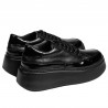Zapatillas deportivas mujer 6070 negro combinado