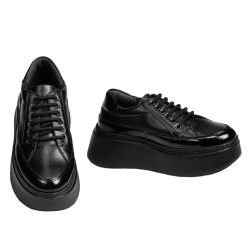 Zapatillas deportivas mujer 6070 negro combinado