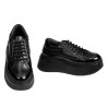 Zapatillas deportivas mujer 6070 negro combinado