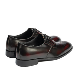 Zapatos elegantes de hombre 959 en color burdeos florantic