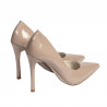 Zapatos elegantes de mujer 1302 charol camel