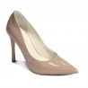 Zapatos elegantes de mujer 1302 charol camel