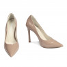 Zapatos elegantes de mujer 1302 charol camel