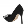 Zapatos elegantes de mujer 1334 negro antílope