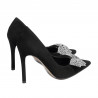 Zapatos elegantes de mujer 1334 negro antílope