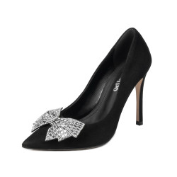 Zapatos elegantes de mujer 1334 negro antílope