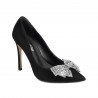 Zapatos elegantes de mujer 1334 negro antílope