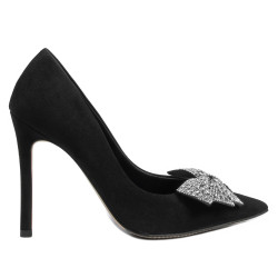 Zapatos elegantes de mujer 1334 negro antílope