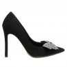 Zapatos elegantes de mujer 1334 negro antílope