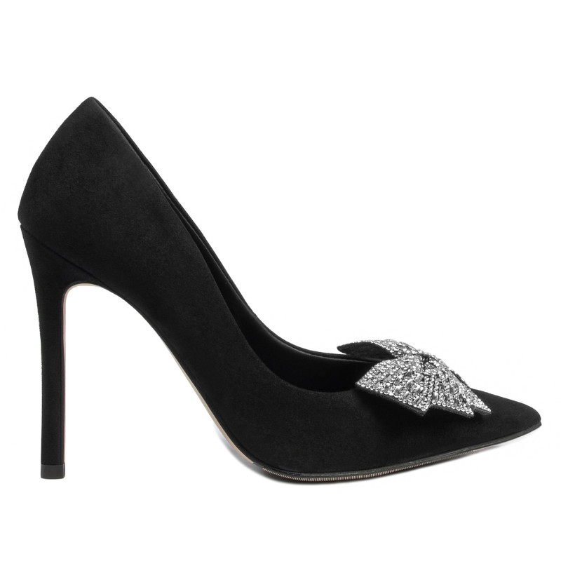 Zapatos elegantes de mujer 1334 negro antílope