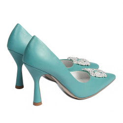 Zapatos elegantes de mujer 1312 azuro