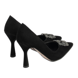 Zapatos elegantes de mujer 1312 negro antílope