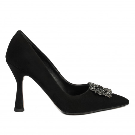 Zapatos elegantes de mujer 1312 negro antílope