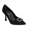 Zapatos elegantes de mujer 1312 negro antílope