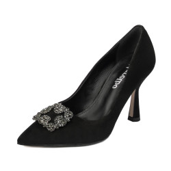Zapatos elegantes de mujer 1312 negro antílope