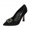 Zapatos elegantes de mujer 1312 negro antílope