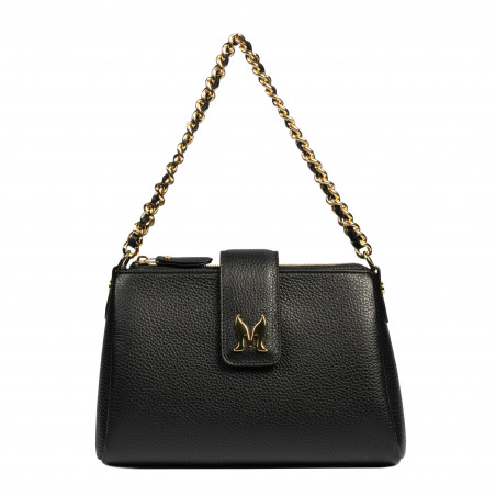 Bolso de mujer de hombro 003g negro