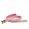 Cinturón de mujer 41m rosa saffiano