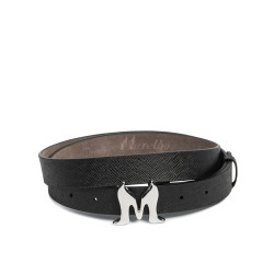 Cinturón de mujer 41m negro saffiano