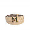Cinturón mujer 41m capuchino saffiano