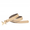 Cinturón mujer 41m capuchino saffiano