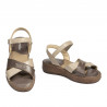 Sandalias mujer 5102 arena combinada