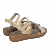Sandalias de mujer 5102m arena combinada